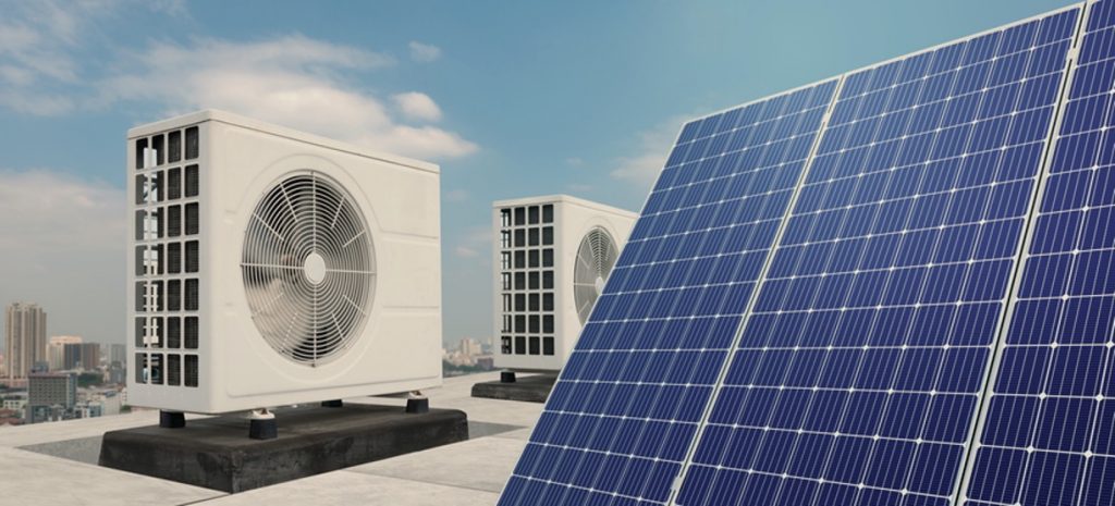 Solarsystem Dach und Klima