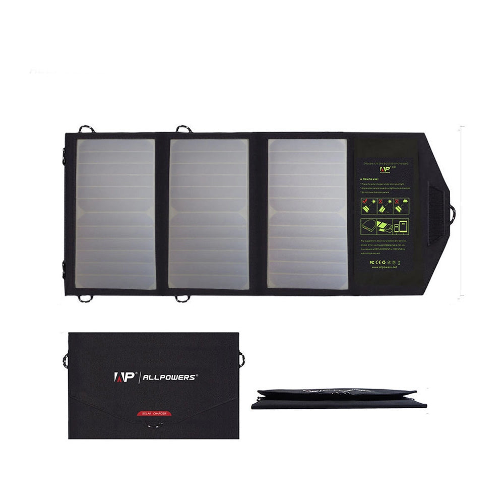 Allpowers 5V 21W Tragbares Solarpanel-Ladegerat (kein eingebauter Akku)