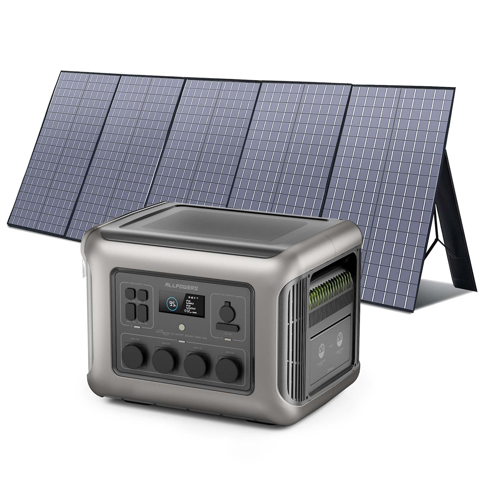 Allpowers R2500 2500W Tragbare Powerstation mit Solarpanel 400W SP037