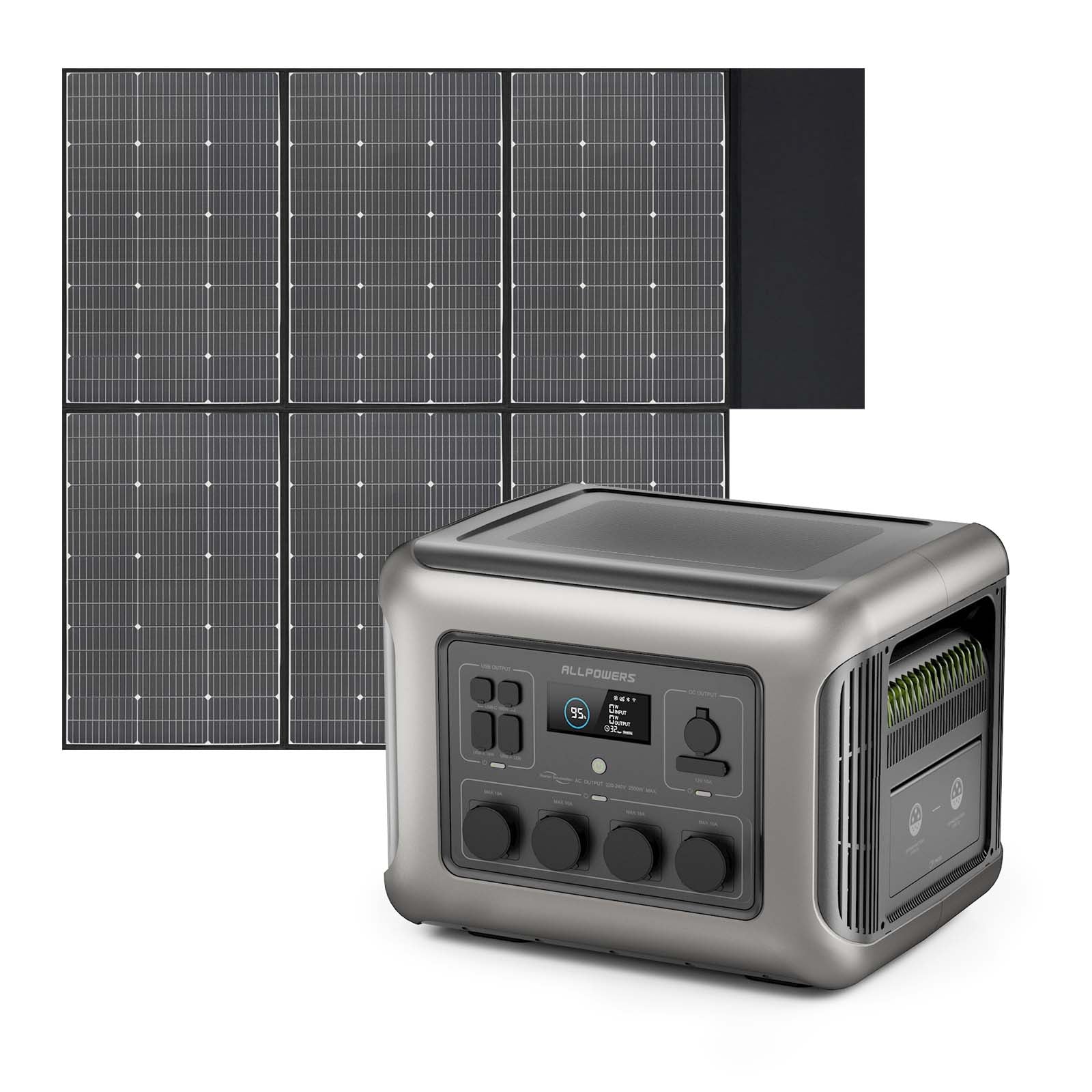 Allpowers R2500 2500W Powerstation mit Solarpanel 600W SP039