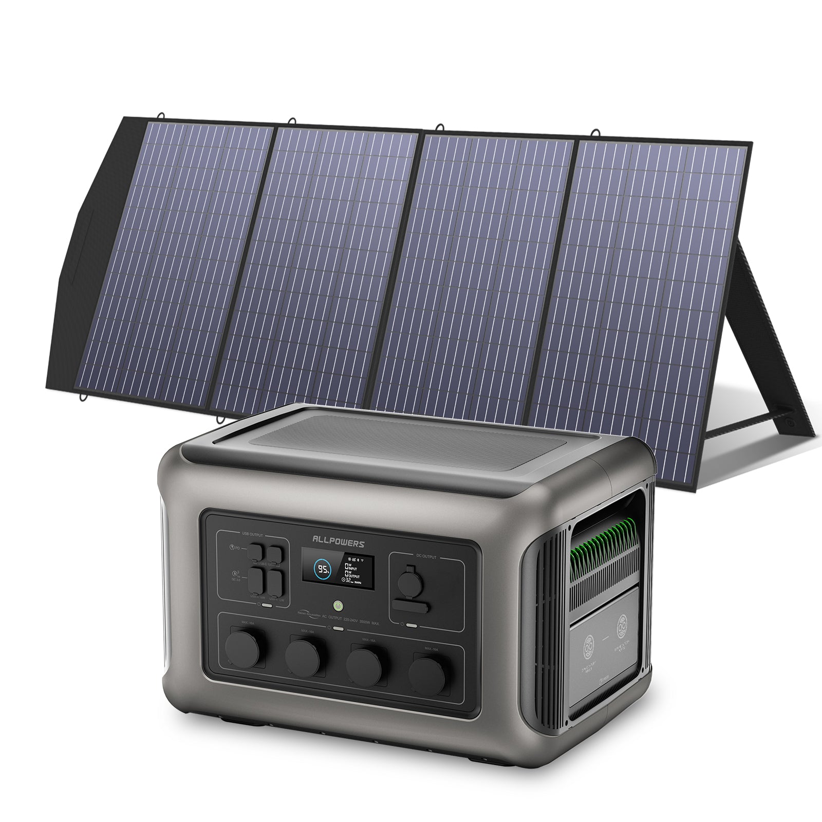 Allpowers Solargenerator-Kit 3500W (R3500 + SP033 200W Solarpanel) R3500 + SP033 Solarpanel