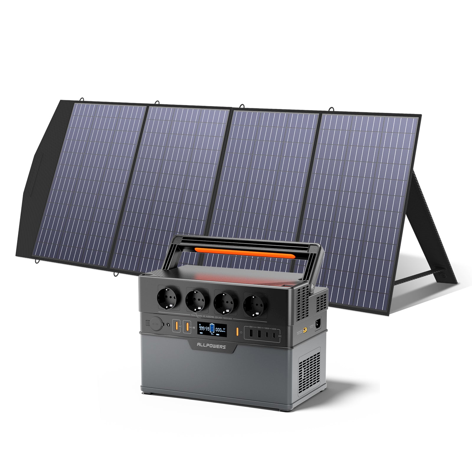 Allpowers Solargenerator-Kit 1500W (S1500 Plus + SP033 200W Solarpanel) S1500 Plus + SP033 200W Solarpanel