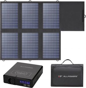 Solargenerator-kit 200W Tragbare Powerbank 60W Solarpanel