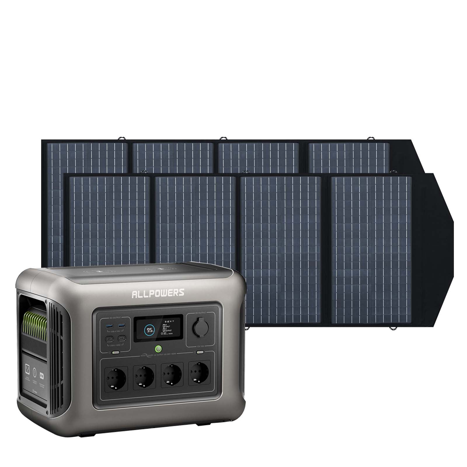Allpowers R2500 2500W Powerstation mit Solarpanel 140W SP029