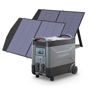 Allpowers Solargenerator-Kit 4000W (R4000 + SP027 100W Solarpanel) R4000 + 2 x SP027 Solarpanel