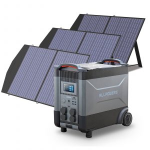 Allpowers Solargenerator-Kit 4000W (R4000 + SP027 100W Solarpanel) R4000 + 3 x SP027 Solarpanel