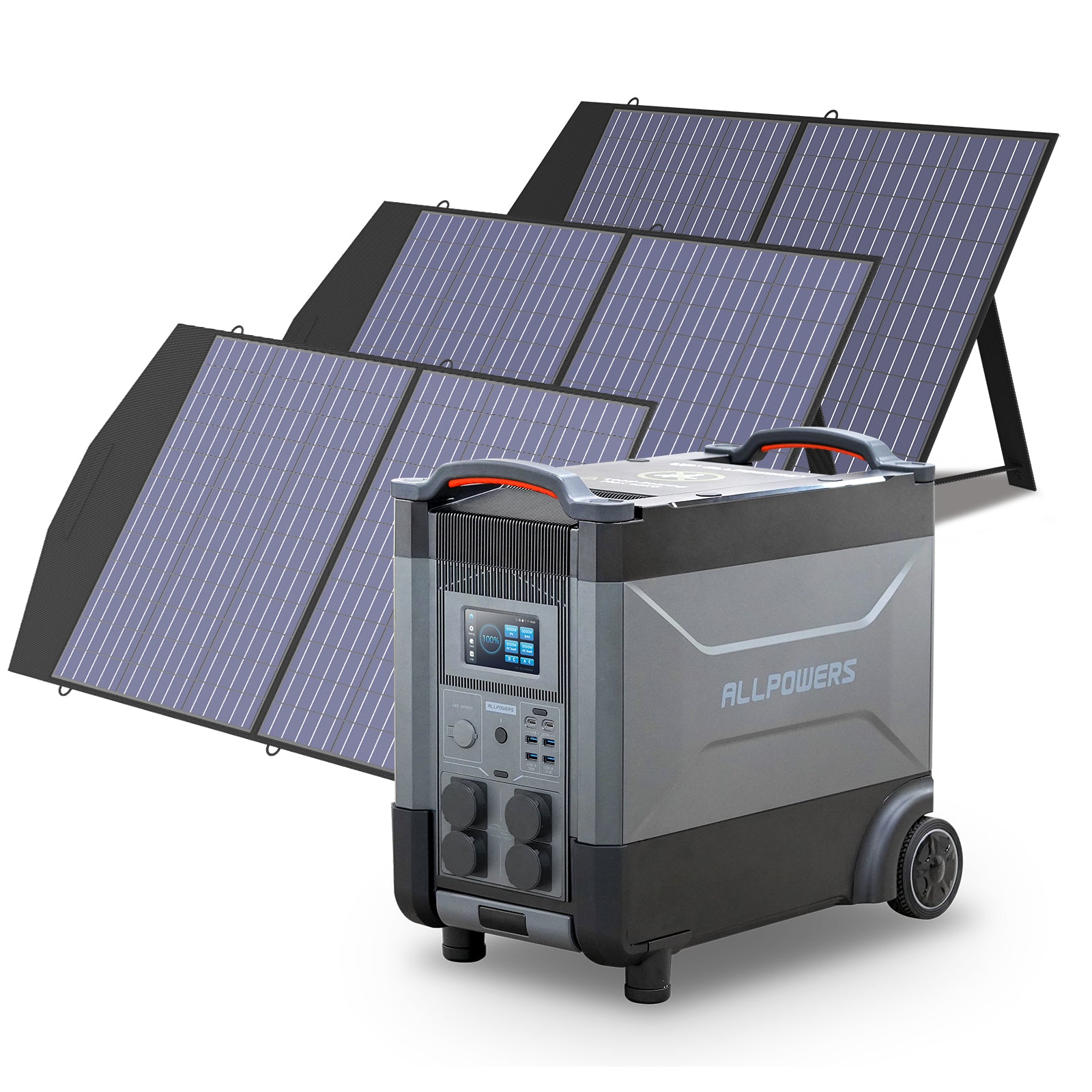Allpowers Solargenerator-Kit 4000W (R4000 + SP027 100W Solarpanel) R4000 + 3 x SP027 Solarpanel