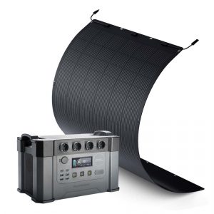Allpowers Solargenerator-Kit 2400W Powerstation 400W Flexibles Solarpanel