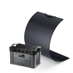 Allpowers Solargenerator-Kit 2400W (S2000 Pro + SF100 100W Flexibles Solarpanel)