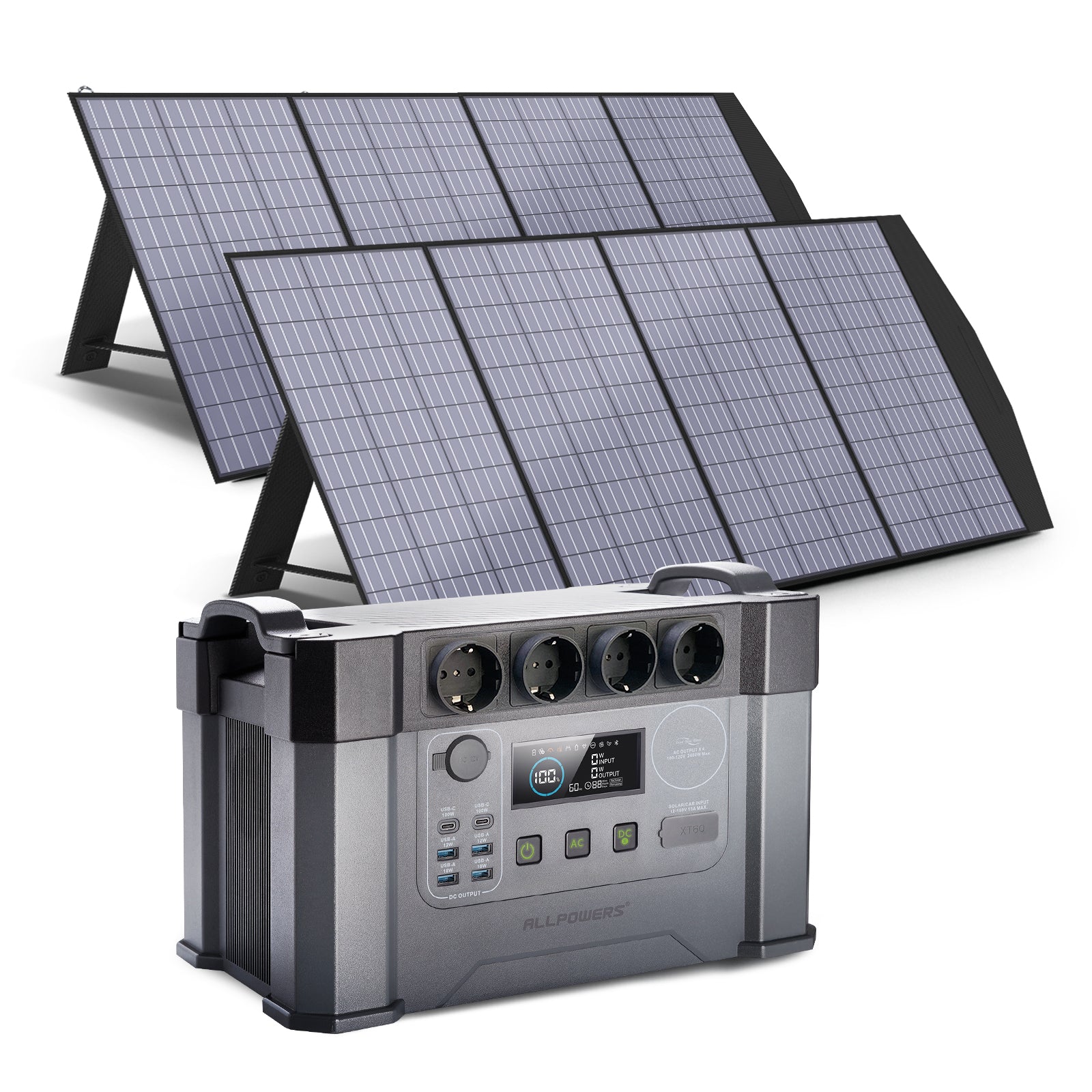 Allpowers S2000 Pro 2400W Powerstation mit Solarpanel 200W SP033