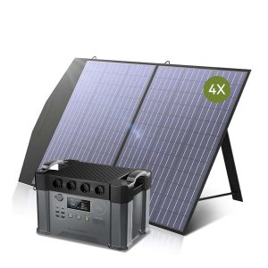 Allpowers Solargenerator-Kit 2400W (S2000 Pro + SP027 100W SolarPanel) S2000 Pro + 4 x SP027 Solarpanel