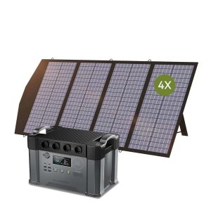 Allpowers Solargenerator-Kit 2400W (S2000 Pro + SP029 140W SolarPanel) S2000 Pro + 4 x SP029 Solarpanel